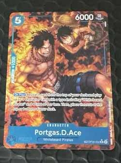 Portgas.D.Ace (TR) OP08-052 Royal Blood Foil One Piece tcg Treasure Rare - Image 1