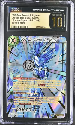 SS2 Son Gohan, Z Fighter SPR Dragon Ball Super Card BT17-083 | Pristine 10! - Image 1