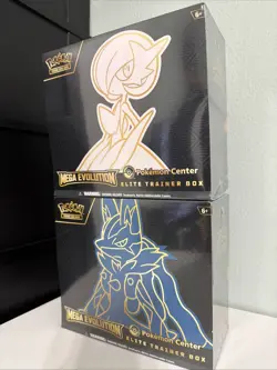 Pokemon TCG Mega Evolution Pokemon Center Elite Trainer Box ETB Set Of 2 Sealed - Image 1