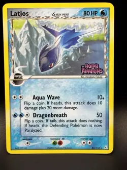 Latios Delta Species 22/110 Holon Phantoms Reverse Holo Stamped Pokemon - Image 2