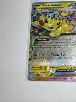 Pikachu EX Holo Double Rare Card 057/191 Sv08: Surging Sparks Pokemon TCG *NM* - Image 5