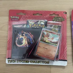 2 x Pokemon TCG Ascended Heroes Tech Sticker Collection Gastly Charmander Sealed - Image 2