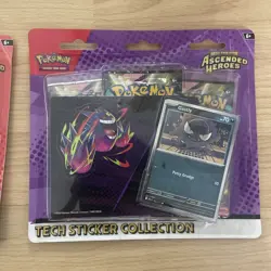 2 x Pokemon TCG Ascended Heroes Tech Sticker Collection Gastly Charmander Sealed - Image 3