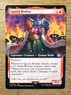 Magic MTG Final Fantasy Queen Brahne #464 *NON-FOIL* Extended Art Uncommon - Image 1