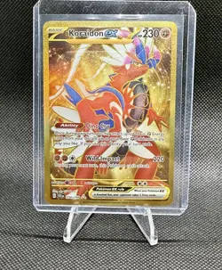 2025 Pokemon Scarlet Violet Koraidon ex Gold Secret Rare 254/198 230 HP GG Works - Image 1