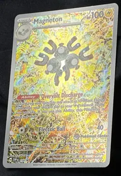 Pokemon MAGNETON Promo SVP 159 -Pokemon Center FULL ART Holo - Surging Sparks NM - Image 4