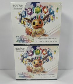 Pokemon TCG: Prismatic Evolutions Pokemon Center ETB Factory Sealed New Lot of 2 - Image 1