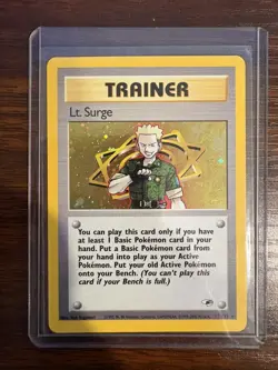 Pokemon TCG Misty & Lt. Surge Trainer Gym Heroes Holographic Rare 17 & 18/132 - Image 3