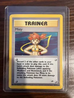 Pokemon TCG Misty & Lt. Surge Trainer Gym Heroes Holographic Rare 17 & 18/132 - Image 5
