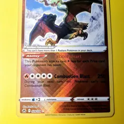 Radiant Charizard 020/159 Crown Zenith Radiant Rare Pokemon Card Holo Shiny - Image 4