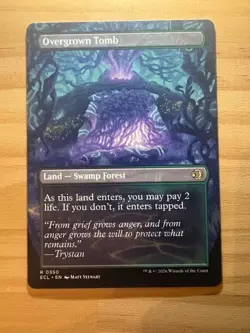 Overgrown Tomb (Borderless) Lorwyn Eclipsed Regular - Shock LAnd - Image 2