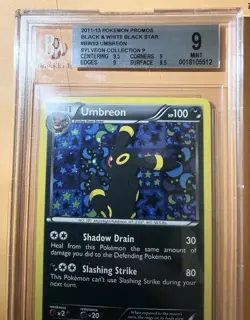 Pokemon TCG Umbreon Black White Holo Promo Card BW93 Beckett 9 #0018105512 - Image 1
