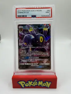 PSA 9 Umbreon GX 80/149 Pokemon Sun & Moon 2017 Full Art FA Base Set Mint #80 - Image 1