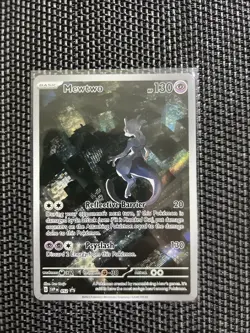 Mewtwo SVP052 Black Star Promo Illustration Rare Holo Pokemon TCG - NM/LP - Image 1