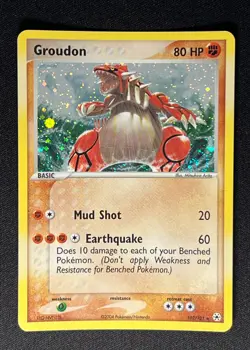 Groudon 102/101 Pokemon 2004 EX Hidden Legends-Secret Rare Holo -NM with Swirl - Image 1