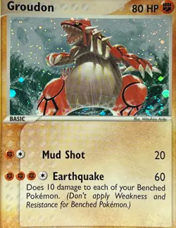Groudon 102/101 Pokemon 2004 EX Hidden Legends-Secret Rare Holo -NM with Swirl - Image 2