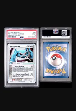 2004 POKEMON EX HIDDEN LEGENDS 95/101 METAGROSS EX HOLO PSA 9 MINT TCG - Image 3