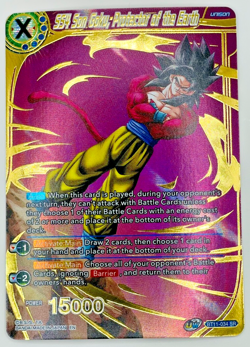 SS4 Son Goku Protector of the Earth SR | Foil Dragon Ball Super Card Game | NM - Image 1