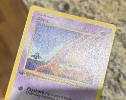 Pokemon TCG Abra 43/102 1st Edition Base Set (Shadowless) - Image 3