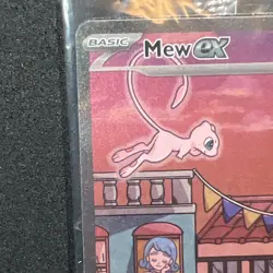 Mew ex SVP 053 Pokemon TCG Scarlet Violet 151 Black Star Promo Full Art SEALED 2 - Image 4