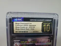 Mega Charizard X EX JP Dream Attack Rare Pokemon Holo CGC Pristine 10 223/193 - Image 2