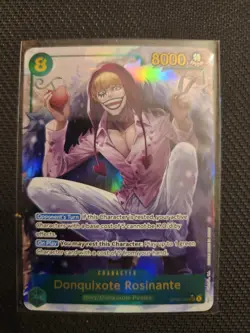 One Piece TCG Donquixote Rosinante Alt Art SEC OP04-119 Kingdoms of Conspiracies - Image 1