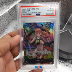 2023 One Piece Japanese OP04-Alternate Art #039 Rebecca PSA 10 - Image 2
