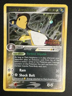 Pokemon TCG - Dark Ampharos (2/109) Team Rocket Returns - Holo - MP - Image 1
