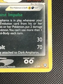Pokemon TCG - Dark Ampharos (2/109) Team Rocket Returns - Holo - MP - Image 5