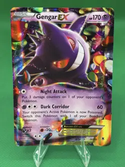 Gengar EX Ultra Rare *HOLO* XY - Phantom Forces 34/119 Pokemon TCG - Image 1