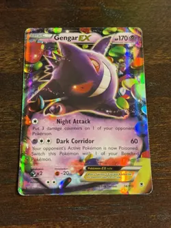 Pokemon TCG Gengar EX 34/119 Ultra Rare Holo, XY - Phantom Forces LP - Image 1