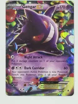 Pokemon TCG Gengar EX 34/119 Ultra Rare Holo XY Phantom Forces NM - Image 1