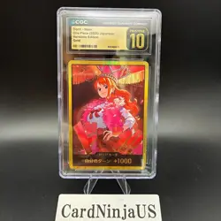 【PRISTINE CGC 10】DON!! Nami GOLD EB03 Japanese ONE PIECE Card Heroines Edition - Image 1