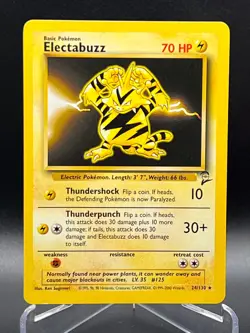 Electabuzz 24/130 Non Holo Rare Base Set 2 - Pokemon Card WOTC NM - Image 1