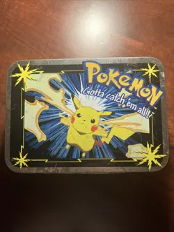 Pokemon Gotta Catch 'em All Pikachu Card Tin Box Nintendo Collectors 1999 Vtg. - Image 1