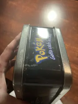 Pokemon Gotta Catch 'em All Pikachu Card Tin Box Nintendo Collectors 1999 Vtg. - Image 2