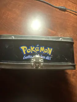 Pokemon Gotta Catch 'em All Pikachu Card Tin Box Nintendo Collectors 1999 Vtg. - Image 4