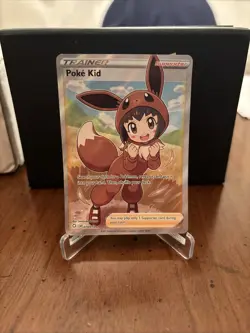 Pokemon TCG Poke Kid Trainer Ultra Rare Full Art Holo Card 070/072 Shining Fates - Image 1