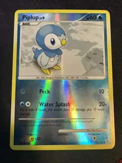 Piplup 93/130 PL Pokemon Cards Reverse Holo Rare Diamond & Pearl Promo - Image 1