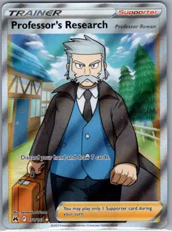 Professor's Research (Full Art) 150/159 Crown Zenith - Pokemon Card - NM - Image 1