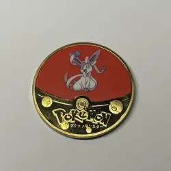 NEW Pokemon Sylveon Premium High Quality Rare collectible Metal Gold Coin M/NM - Image 1