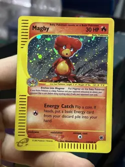 Magby 17/165 Expedition 2002 Rare Holo e-Series Pokemon Card TCG - Image 3