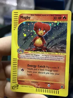 Magby 17/165 Expedition 2002 Rare Holo e-Series Pokemon Card TCG - Image 4