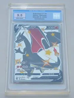 2020 Pokemon Weg des Champs 079 Shiny Glurak V EGS 9.5 BGS PSA Deutsch Charizard - Image 5
