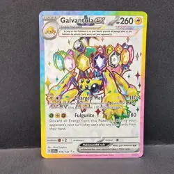 Galvantula ex 159/142 Stellar Crown Tera Ultra Rare Full Art Pokemon - Image 1