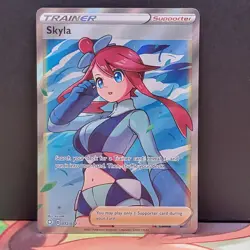 Skyla 072/072 Ultra Rare Full Art Trainer Shining Fates Pokemon TCG - Image 1