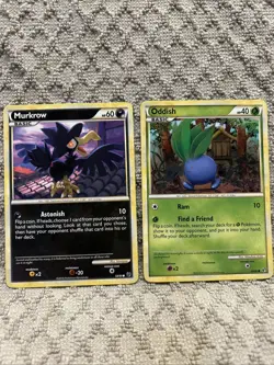 Oddish - 60/90, Murkrow 58/90 - Common MP, Pokemon Undaunted - Image 1