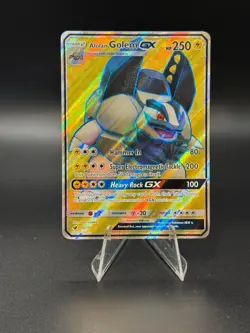Pokemon SM Crimson Invasion Alolan Golem GX (Full Art) 102/111 Holo - Image 1