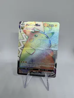 Pokemon TCG Pikachu VMAX Heavy Played Rainbow Secret Rare Vivid Voltage 188/185 - Image 1
