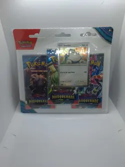 Pokemon TCG Scarlet & Violet Twilight Masquerade Snorlax Triple Blister Pack - Image 1